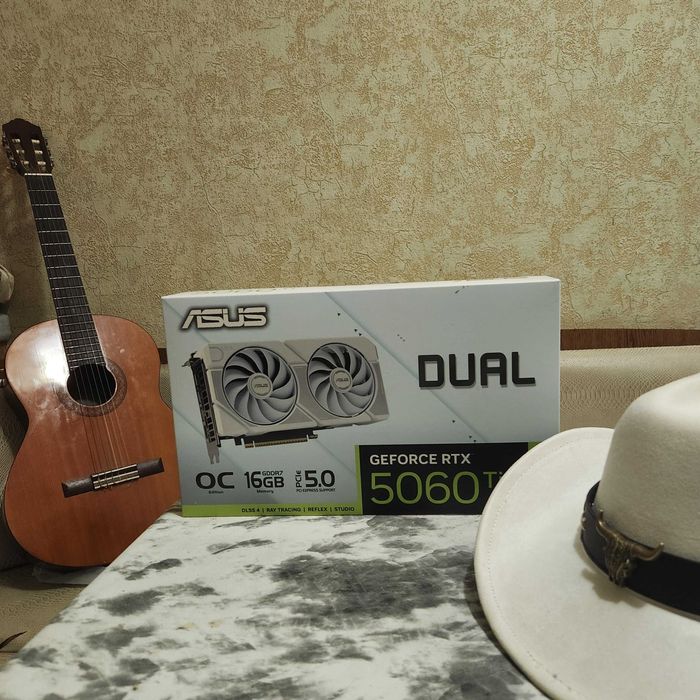 ASUS Dual RTX 5060 Ti 16GB GDDR7 White OC — белая компактная мощь