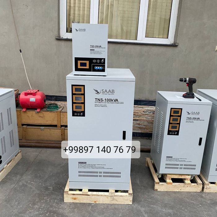 Стаблизатор напряжения 3 фазы 100 KVA  SAAB