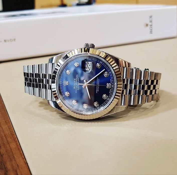 Ceas de lux rolex datejust blue dial 41,mm