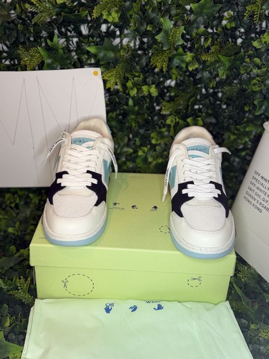 Adidasi OFF-WHITE Out Of Office Sneakers  Low Tops white blue special