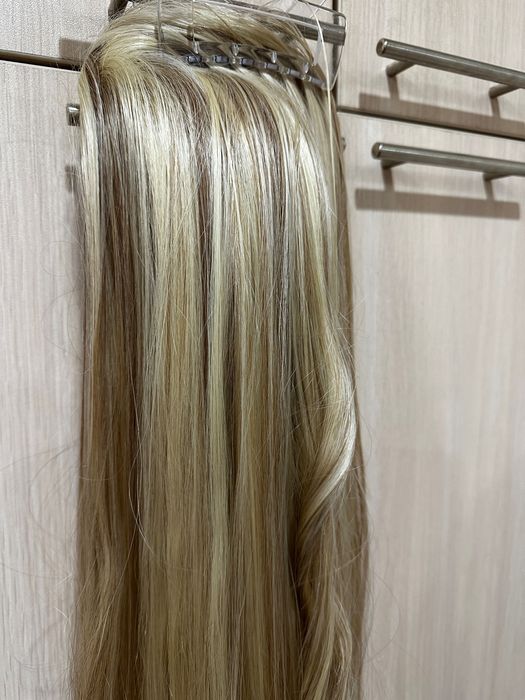 Висок клас синтетична руса коса за опашка!