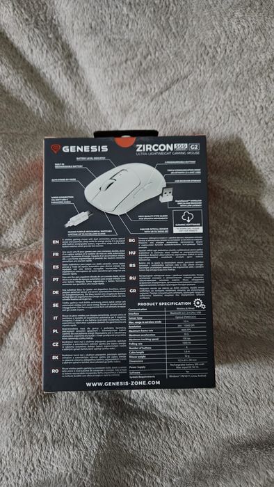 Mouse de gaming wireless Genesis Zircon 500