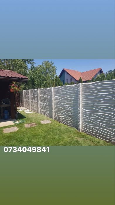 Gard placi beton /