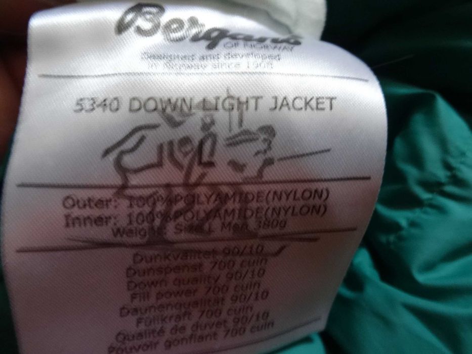 bergans of norway  L мъжко пух