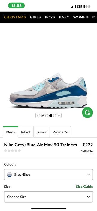 Nike Air Max 90 blue/grey