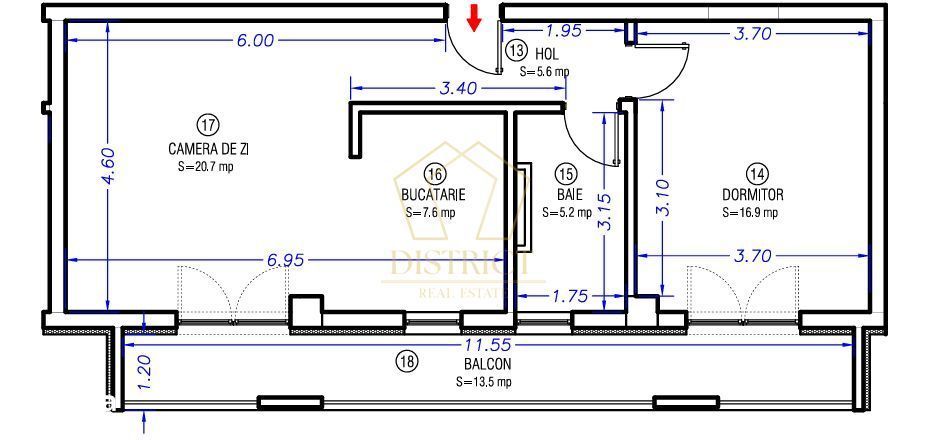 Apartament cu 2 camere | Aradului