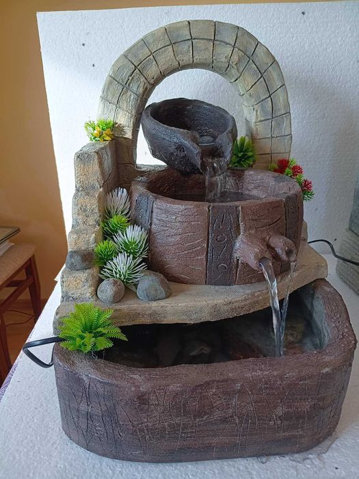 уникален ръчно изработен декоративен фонтан