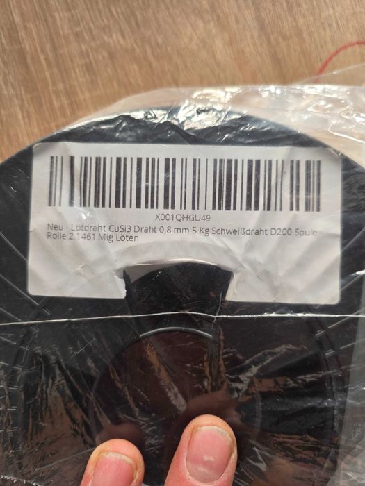 Sârmă de lipit CuSi3 sârmă 0,8 mm 5 kg sârmă de sudură D200 bobină rolă 2.1461 lipire MIG