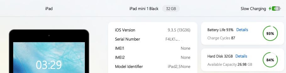 iPad Mini 1 32gb