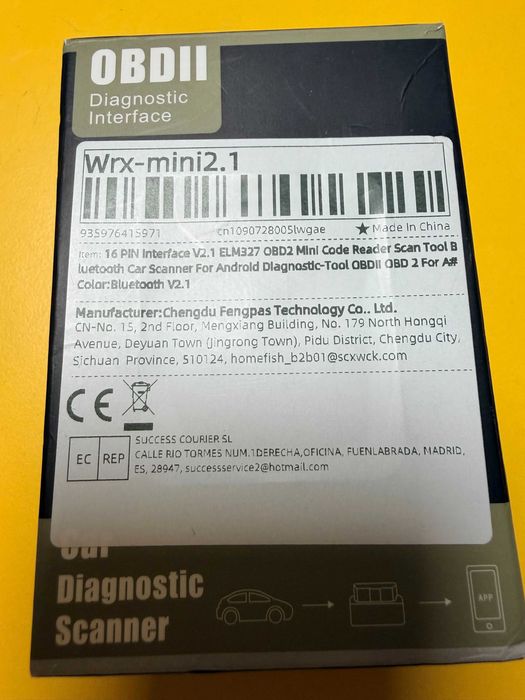 Устройство за диагностика Elm 327 Obd2 Obd ll bluetooth Version V2.1