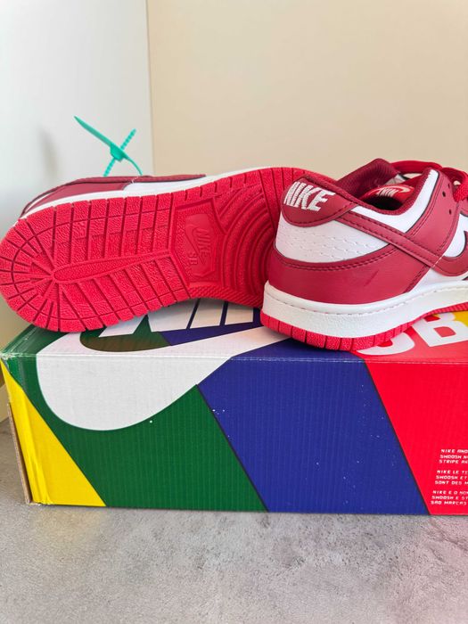 Adidași Nike AIR Dunk University Red, Unisex, NOI - Cu Cutie/Accesorii
