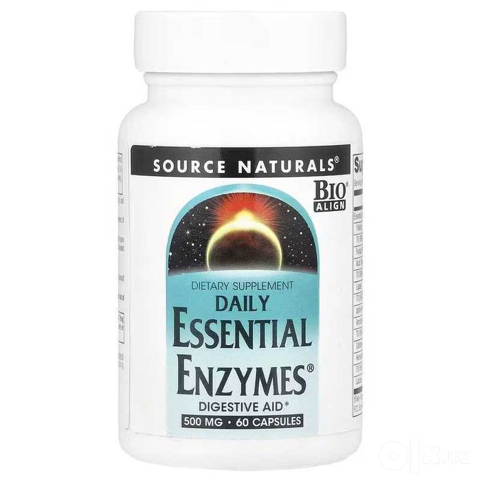 Source Naturals Daily Essential Enzymes 500 мг