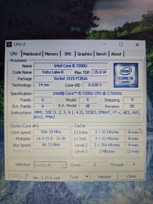 Laptop Hp 250 G5, 8gb ram, ssd256gb, display 15,6 inch