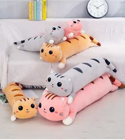 Плюшена играчка Възглавница Коте, Плюшено дълго коте, плюшени котки