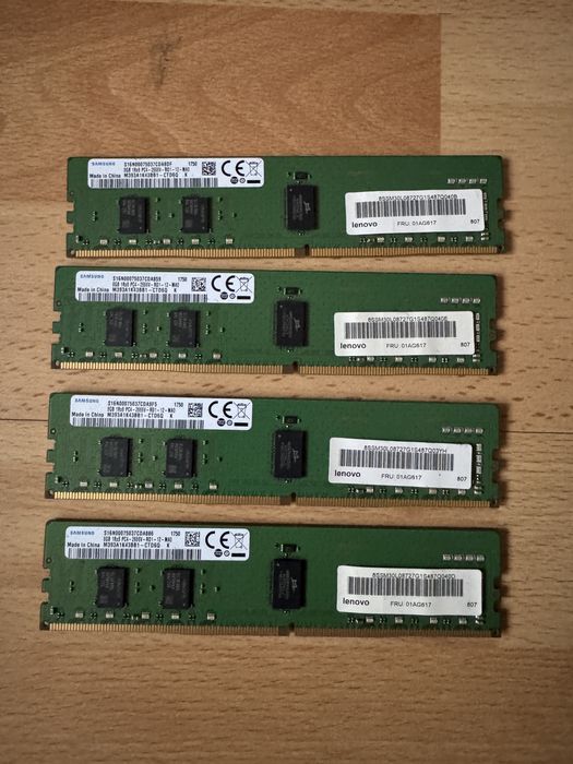 32GB DDR4 RAM - kit 4x8GB Samsung