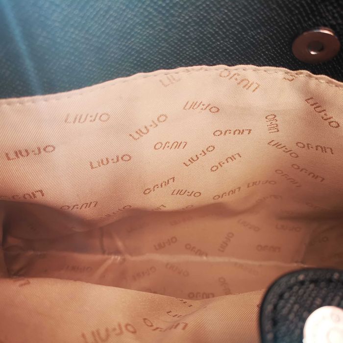 Liu Jo дамска чанта, черна, кожа, като нова