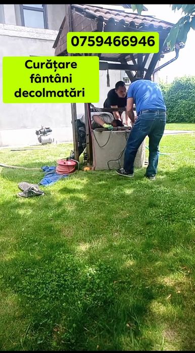 Curățați fântâni decolmatări denisipări