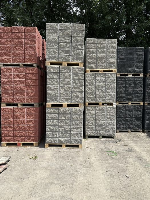 Кирпич рваный, гладкий