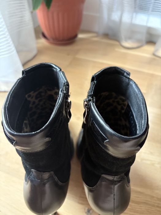 Ghete dama, piele naturala