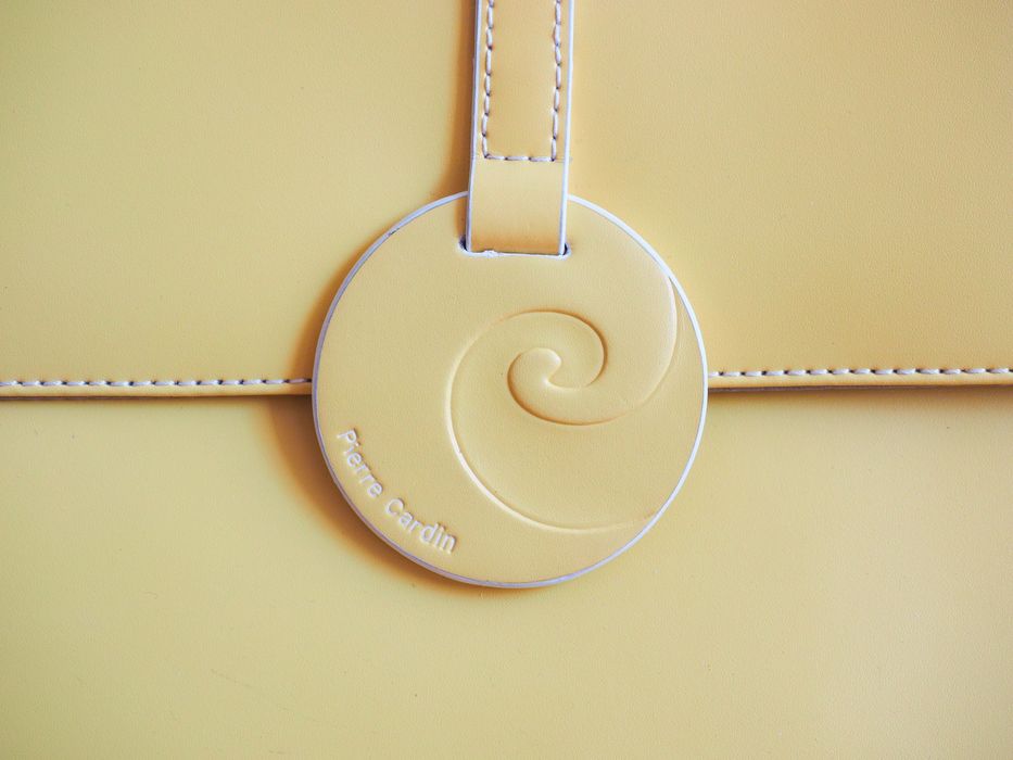 Geantă damă Pierre Cardin, piele ecologică, galbenă