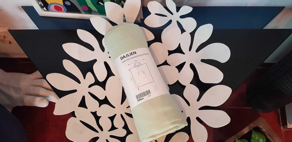 Poncho de baie cu glugă, verde deschis DAJLIEN, IKEA