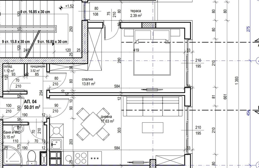 Продава се Двустаен апартамент в София, Зона Б-19 - 58 кв.м за 1741 €/кв.м - Снимка #1