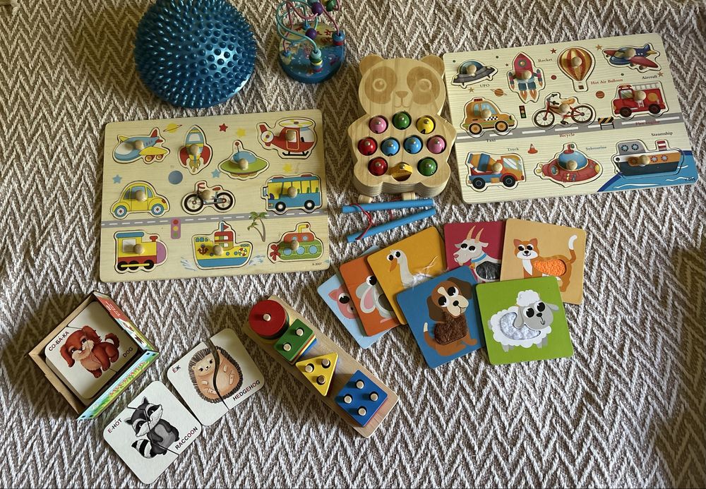 Игрушки монтессори сортеры из дерева