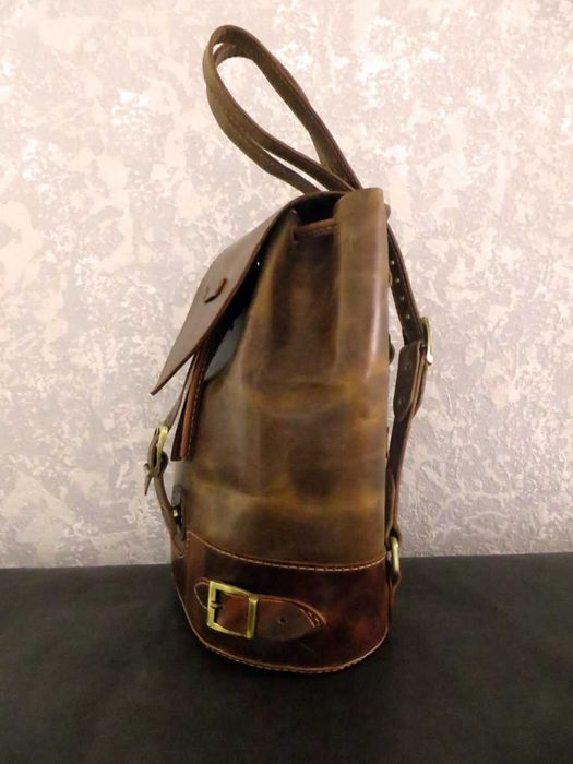 Рюкзак из натуральной кожи ручной работы