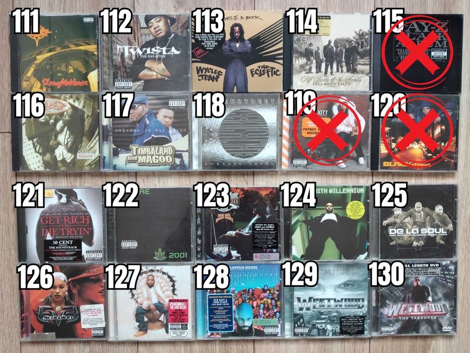 Hip-Hop Rap Music Albums CD's Оригинални Рап Музикални Дискове Хип-Хоп