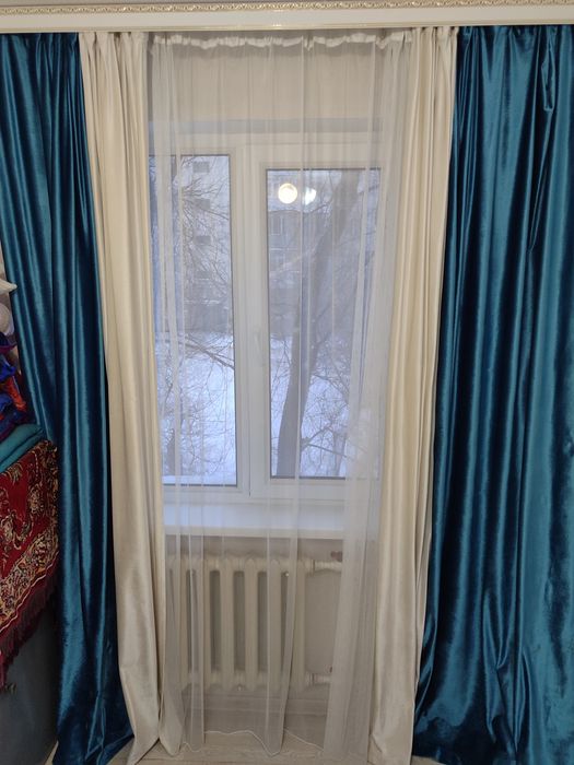 Продам шторы с тюлем