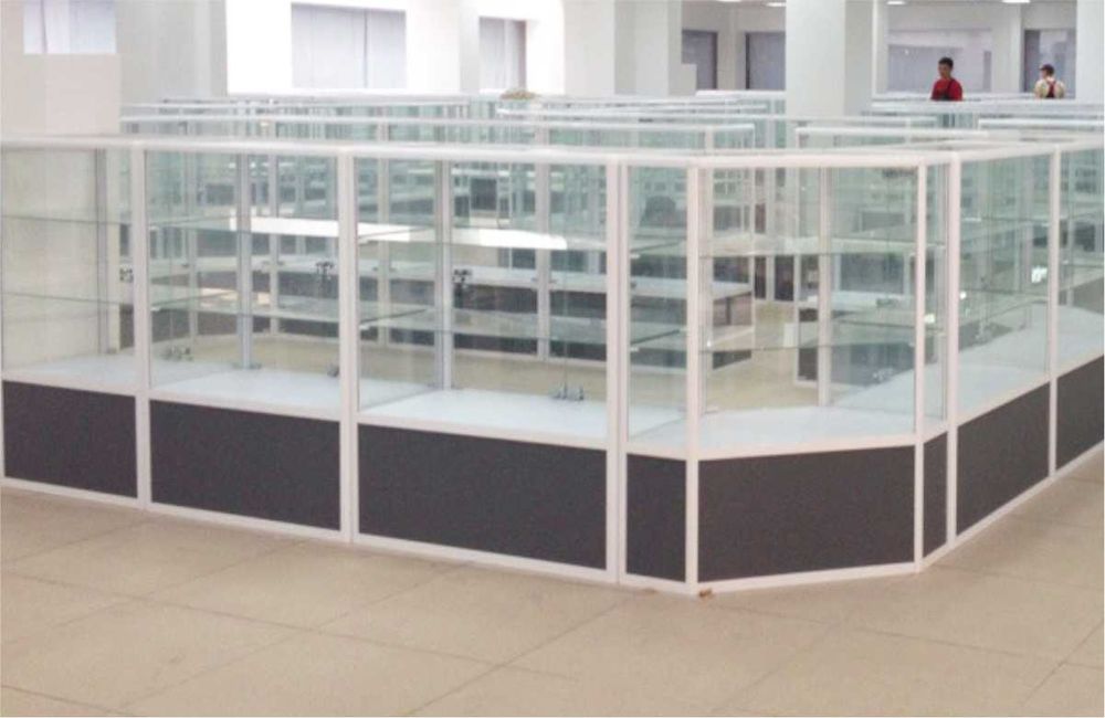 Прилавок витрина, стеклянная, metal oynaly vitrina va prilavkalar