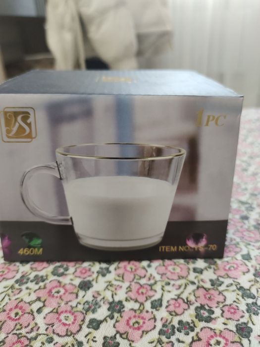 Кружка стеклянная