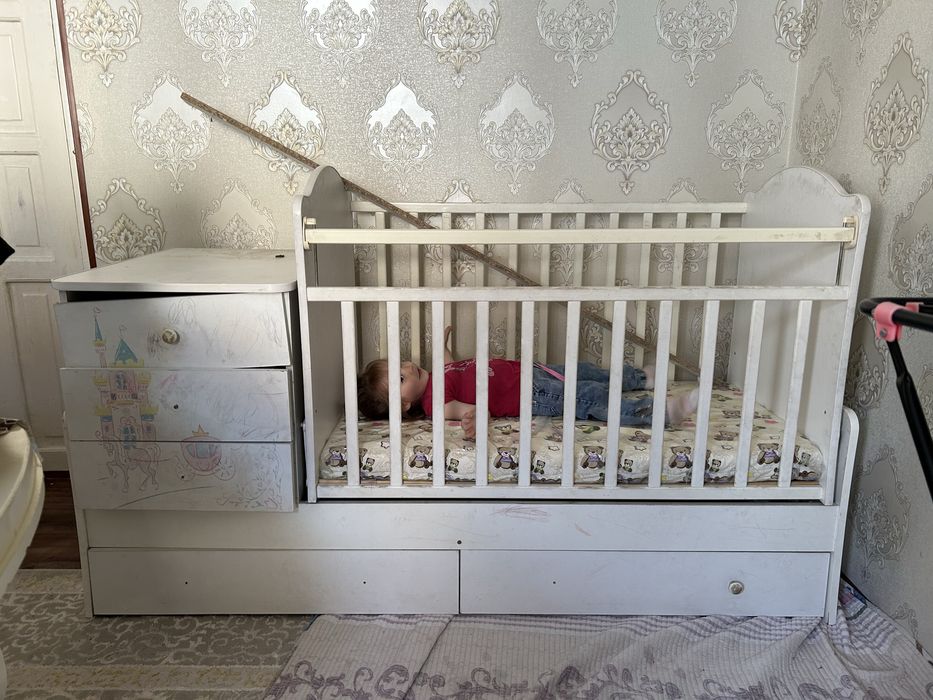 Детский кровать 2в1