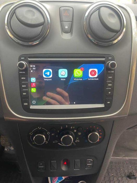 Navigație Android CarPlay Dacia Logan Sandero 2012-2019