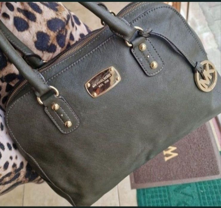 Michael Kors Cindy дамска зелена чанта MK