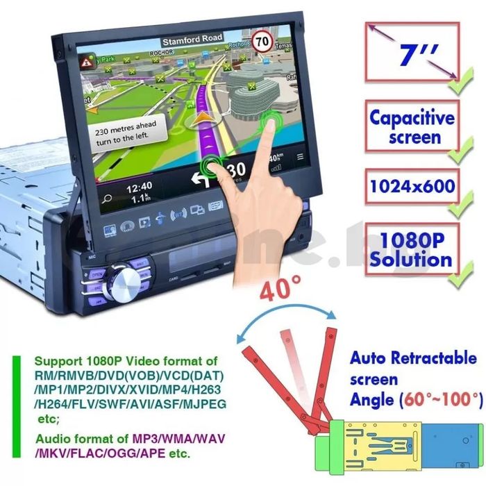 1 дин универсална мултимедия навигация android windows андроид 1 DIN