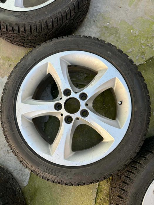 Set jante aliaj + anvelope iarnă 225/45 R17 5x120 – stare foarte bună