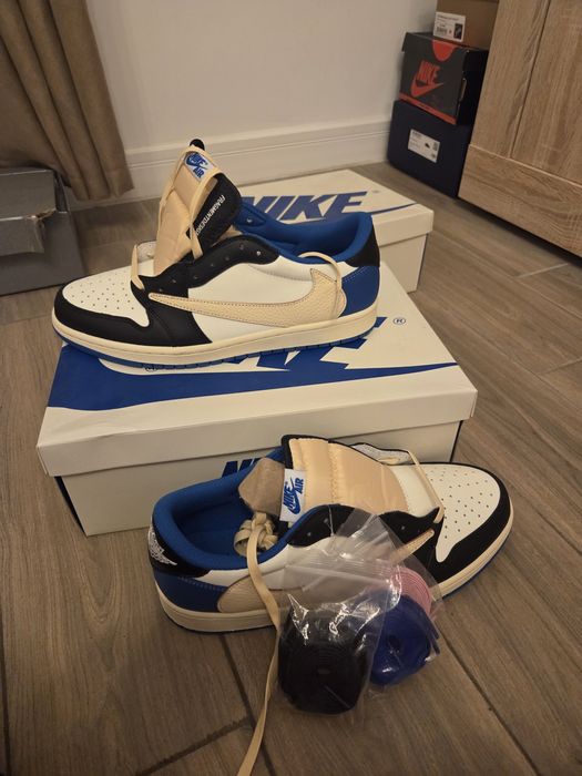 Jordan 1 travis scott fragment low full box