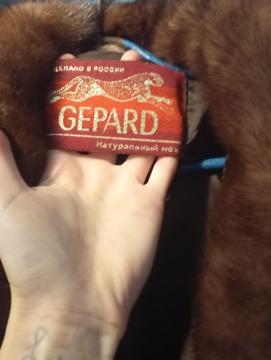 Шуба из гепарда натуральная