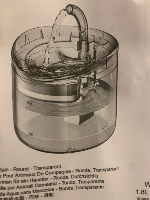 Dispensar fantana Apa cu led.Animale de companie caine. Pisica noi.