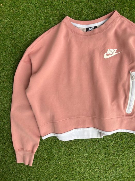 Дамска блузка : Nike Women's Sportswear Tech Fleece Jumper, Pink, M