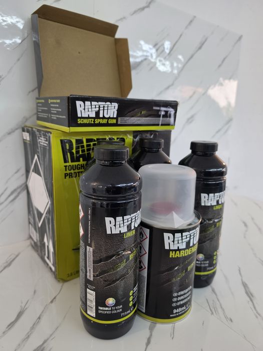 Kit Vopsea RAPTOR 3.8L Nardo Grey RAL 7001 + pistol