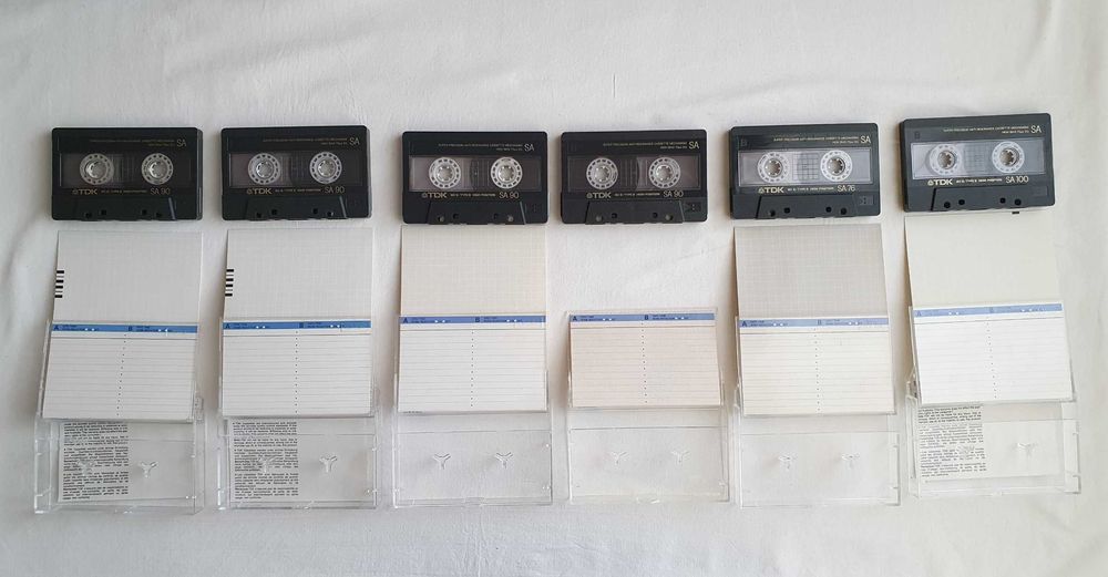 Аудио касети TDK SA90 и TDK SA60