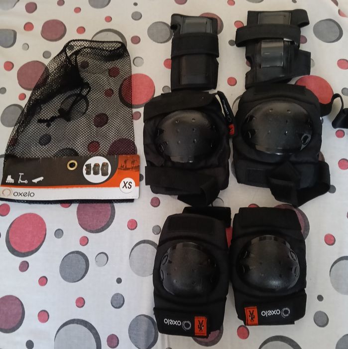 Set complet-cotiere, genunchiere, mănuși role/trotinete Oxelo