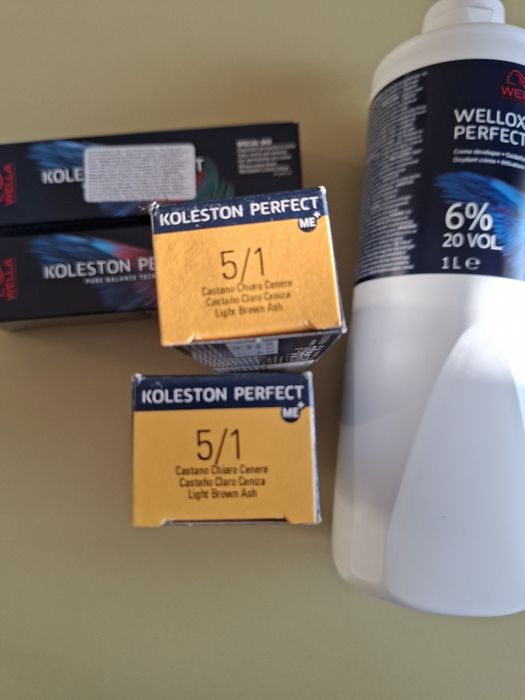 Wella koleston Perfect ME 5/1 светло пепелно кестеняво, wella koleston