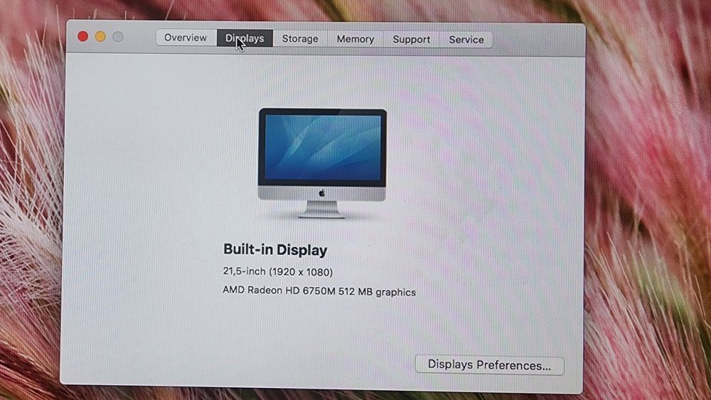 Apple iMac 21.5" Mid 2011, Intel Core i5, 8GB Ram, 256 GB SSD