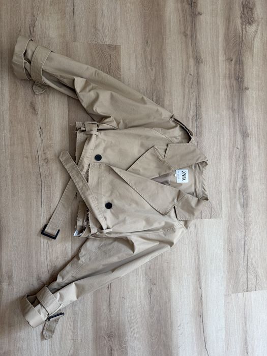 Zara къс шлифер бежов