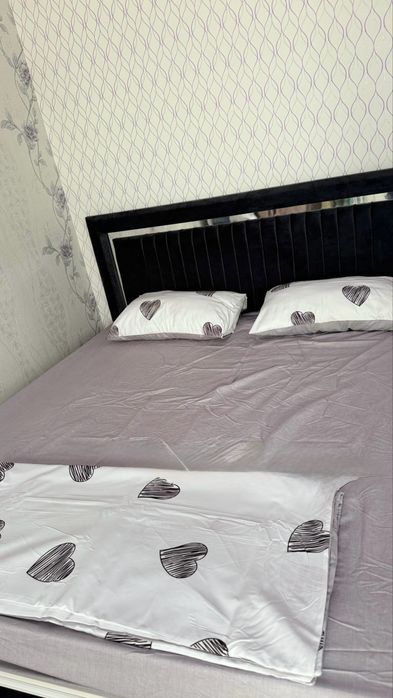 Двухспальный кровать матрасымен