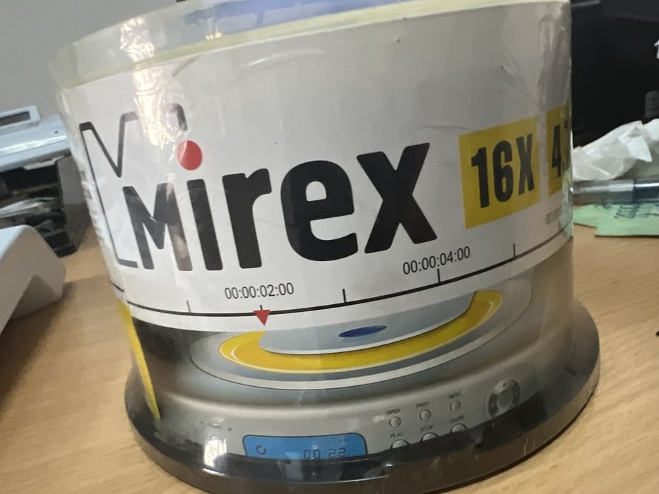Продам mirex  dvd-r диски
