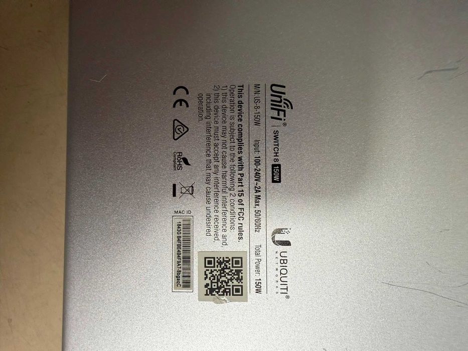 Unifi Switch 8 Poe 150W